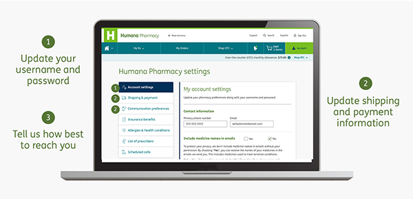Humana Pharmacy account management