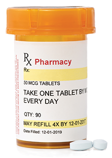 a picture of a Humana Pharmacy Rx Label